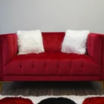 Ashley Loveseat in Red