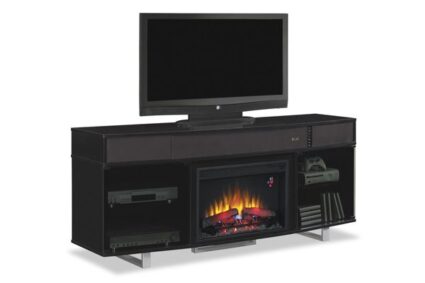 Prizzy TV Stand with Fireplace