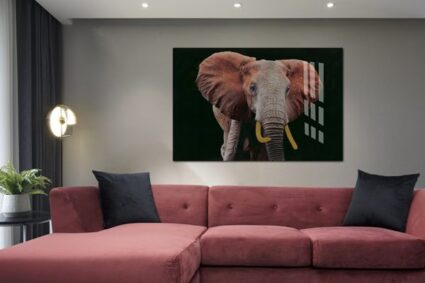 Art - Tempered Glass - Elephant