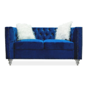 Artic Blue Loveseat - 01