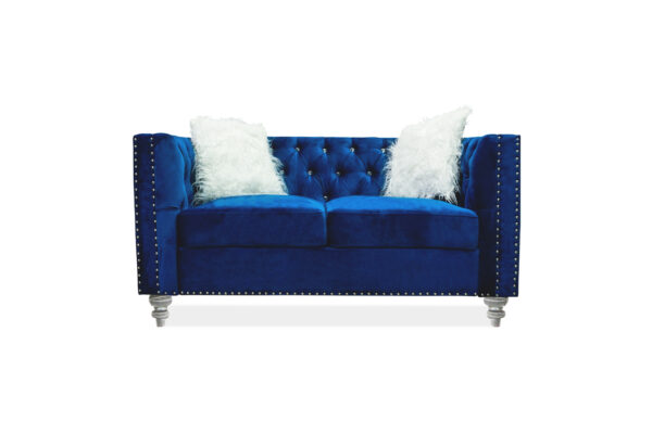 Artic Blue Loveseat - 01