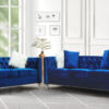 Artic Sofa and Loveseat Lifestyle in Blue