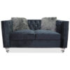 Artic Black Loveseat - 01