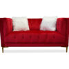 Ashley Red Loveseat - 01