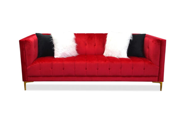 Ashley Red Sofa - 01