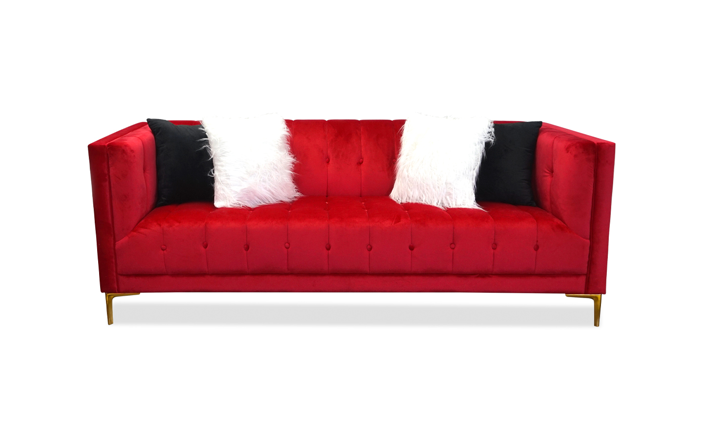 Ashley Red Sofa - 01