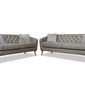 Broadway Sofa & Loveseat in Gray