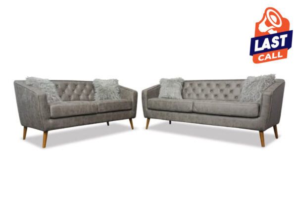 Broadway Sofa & Loveseat in Gray