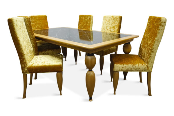 Calcutta Dining Table and 6 Chairs