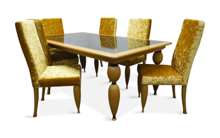 Calcutta Dining Table and 6 Chairs