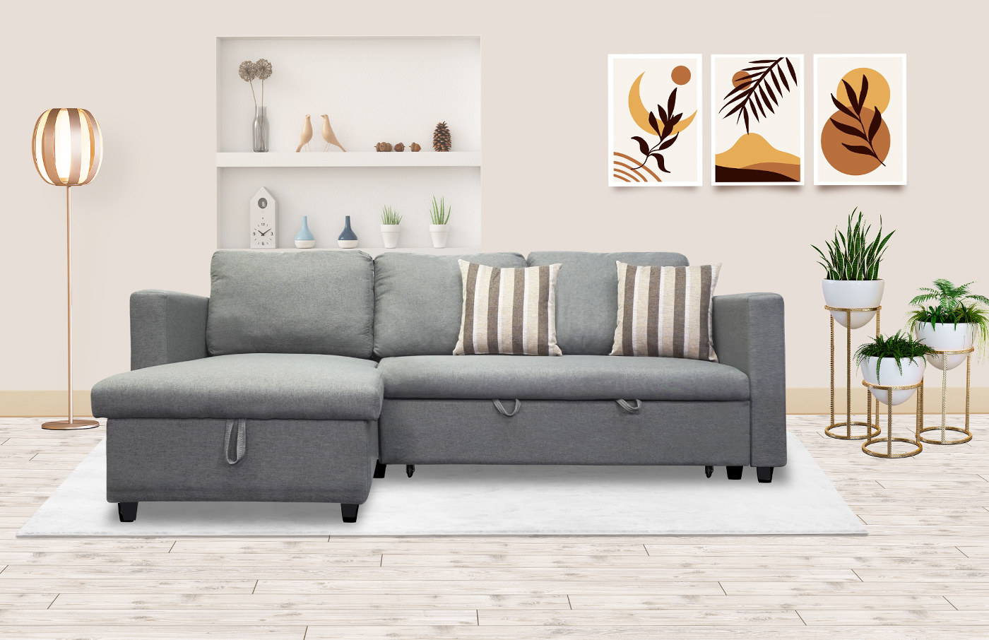 Cecilia Sectional with Pull out Bed