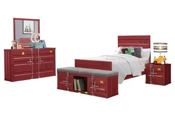 Youth Bedroom Set in Red