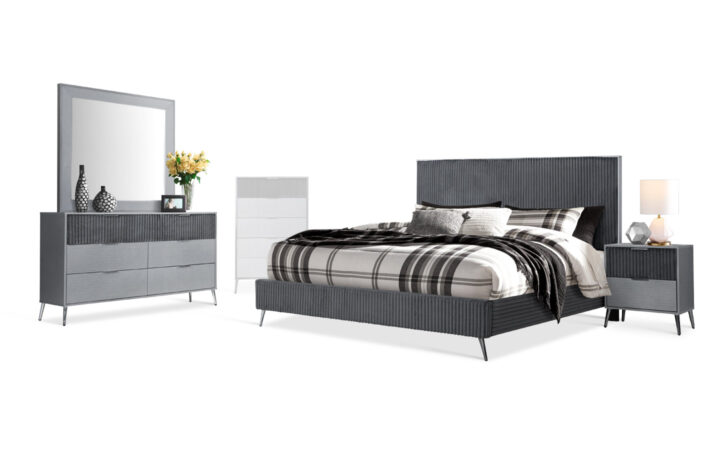 Enzo bed, dresser, mirror and nightstand