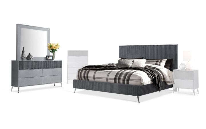 Enzo bed, dresser and mirror