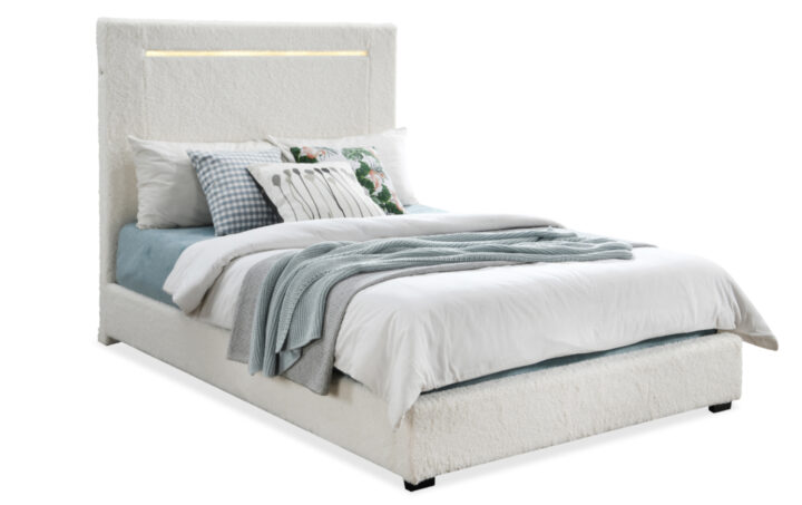 KANGAROO FULL BED IN SHERPA WHITE