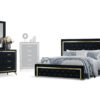 Kingdom bed, dresser and mirror