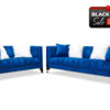 Lexi Sofa and Loveseat in Blue Velvet - BF