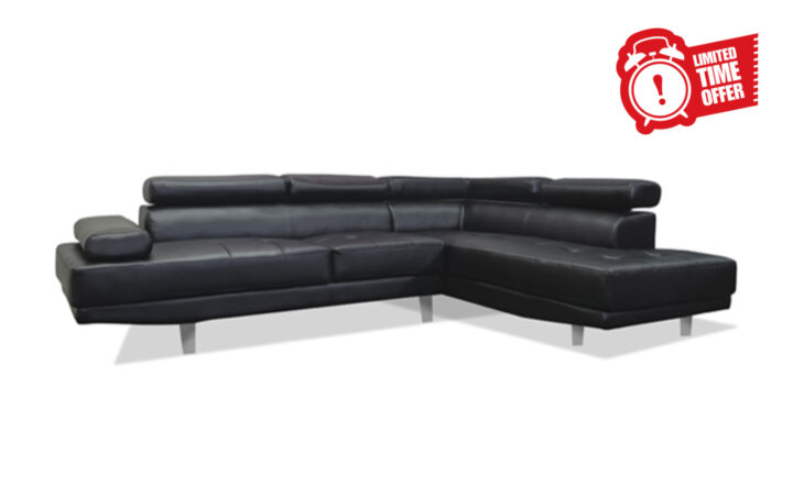 Locust Sectional in Black