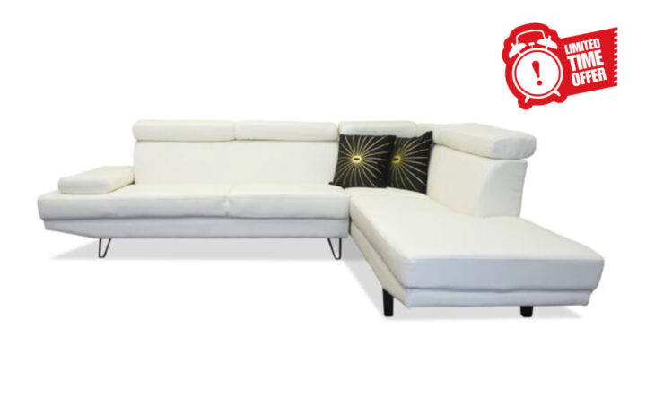 Locust Sectional in White