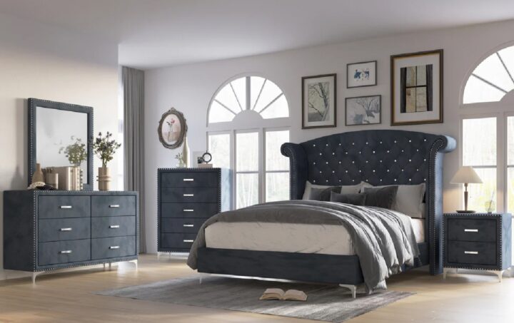 Lucinda Bedroom Lifestyle in Gray