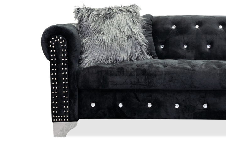 MELROSE-2-PC-SECTIONAL-IN-BLACK-Side-View