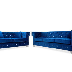 Maysville Sofa & Loveseat in Navy