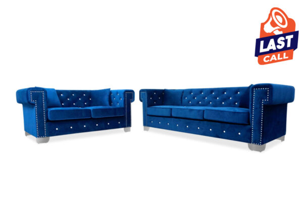 Maysville Sofa & Loveseat in Navy