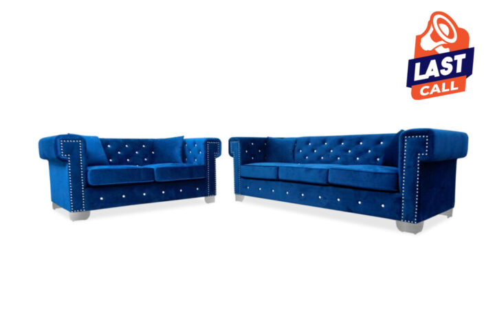 Maysville Sofa & Loveseat in Navy