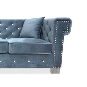 Maysville Sofa and Loveseat in Gray Closeup - 01