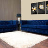 Maysville Sofa and Loveseat in Navy Lifestyle