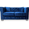 Maysville Loveseat in Navy - 01