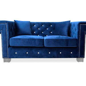 Maysville Loveseat in Navy - 01