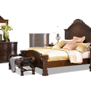 North Shore Bed, Dresser, Mirror and Nightstand
