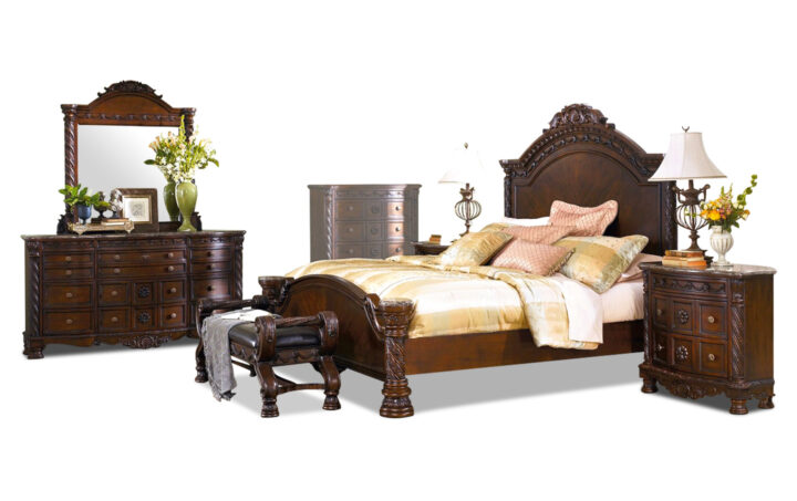 North Shore Bed, Dresser, Mirror and Nightstand