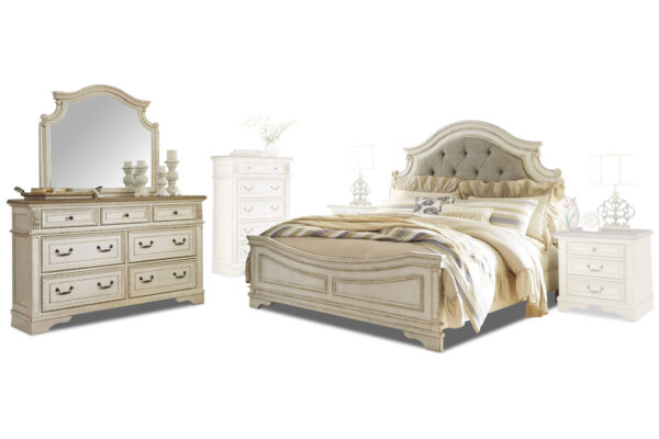 Realyn bed, dresser and mirror