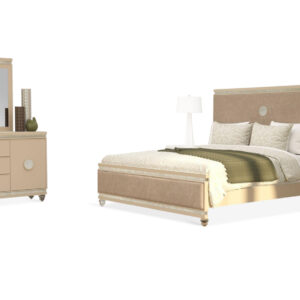 Reina bed, dresser and mirror