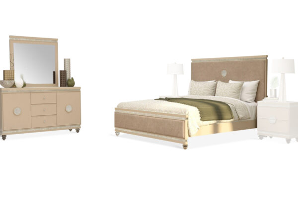 Reina bed, dresser and mirror