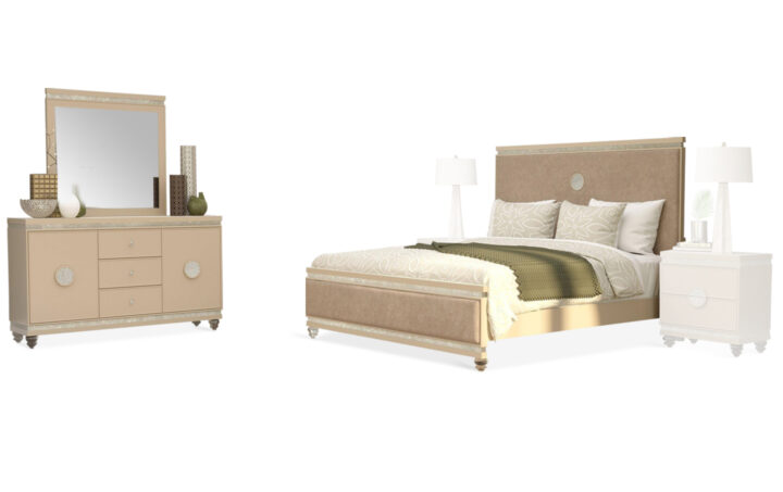 Reina bed, dresser and mirror