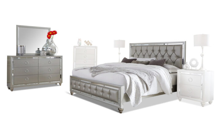 Riley bed, dresser and mirror