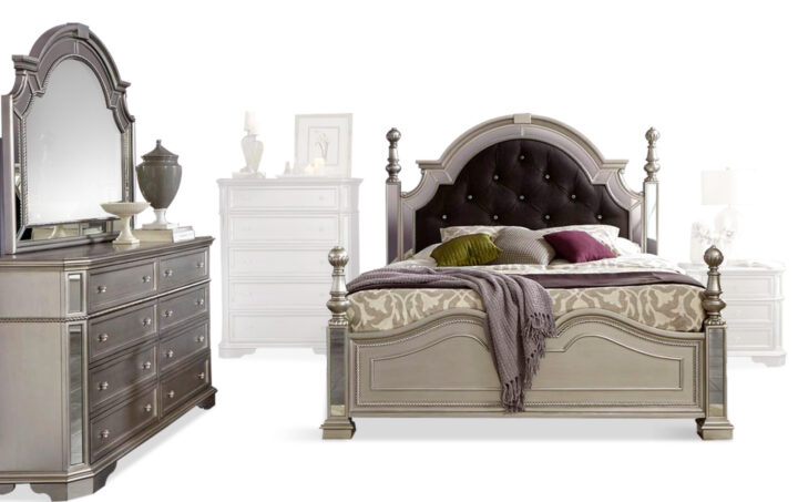 Sabrina bed, dresser and mirror