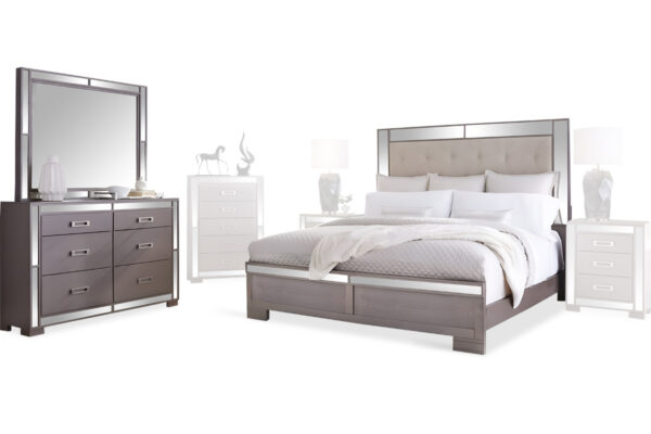 Stella Bed, Dresser and Mirror