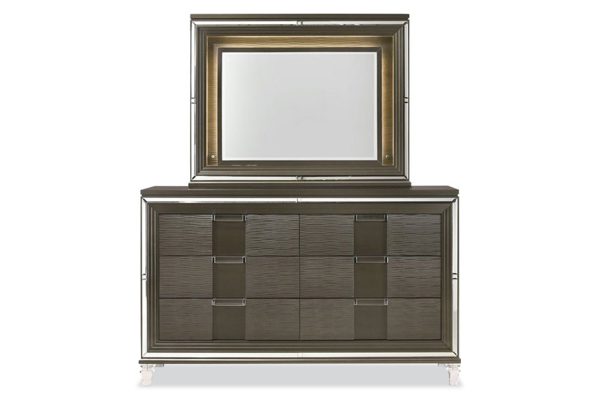 Twentynine Dresser and Mirror in Copper