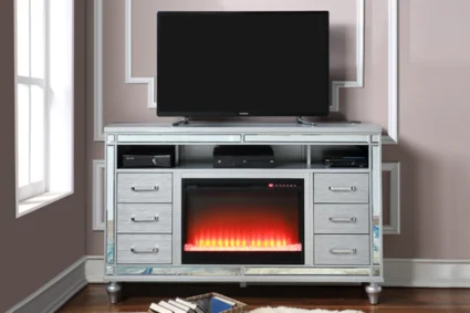 Lisa TV Stand with Electric Fireplace