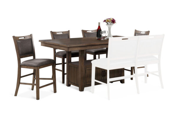 Thomas Pub Dining Table and 4 Stool