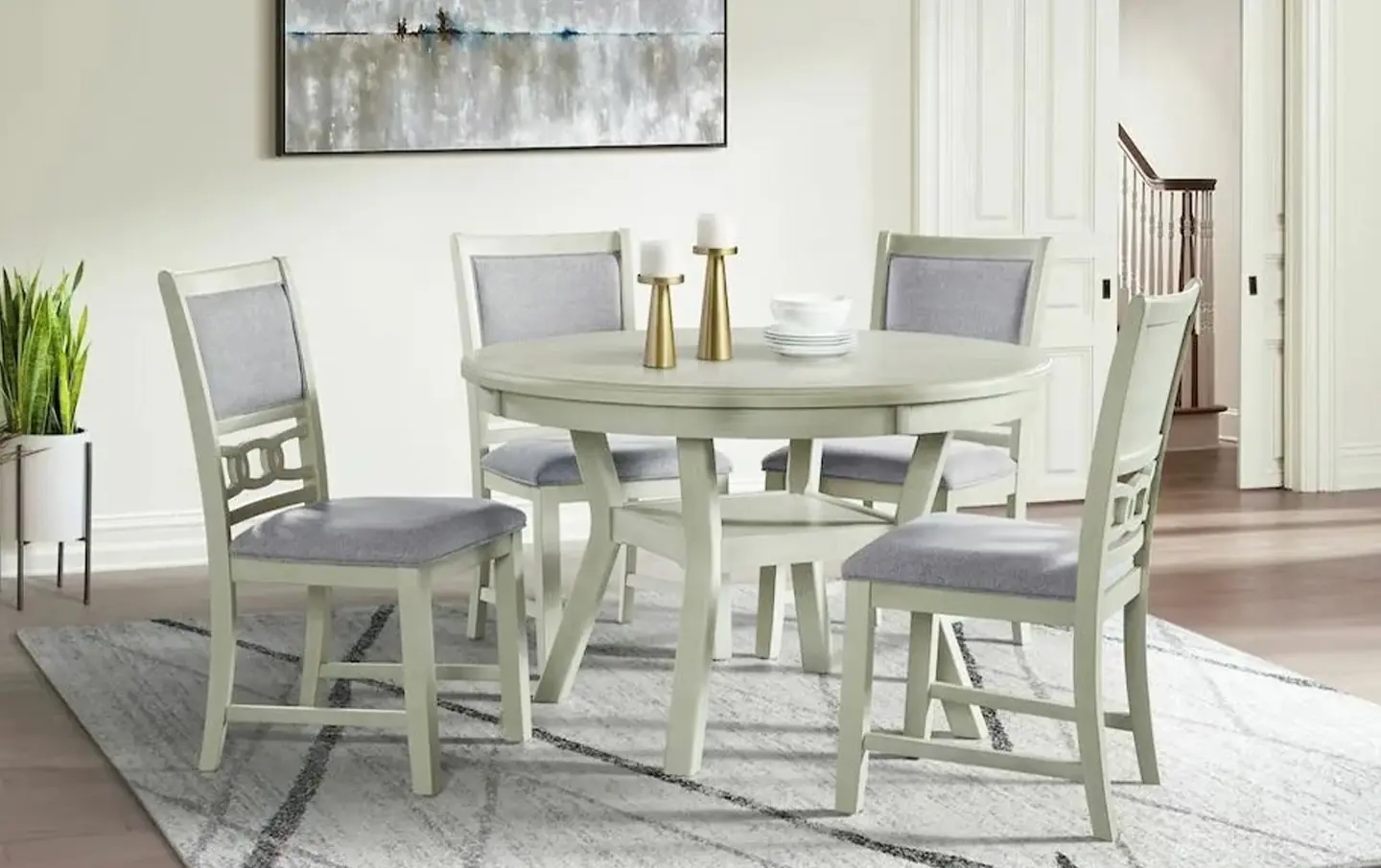 Amherst Dining Room Set In White