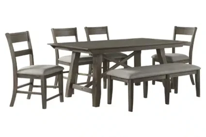Hillcrest Table, 4 Chairs & Bench