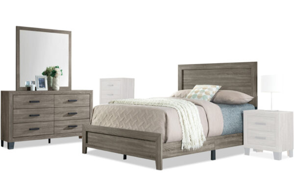 Austin bed, dresser and mirror