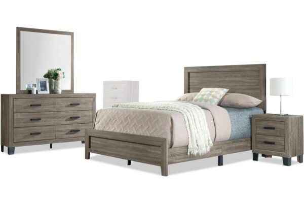 Austin bed, dresser, mirror and nightstand