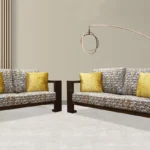 Balinese Sofa & Loveseat in Gray