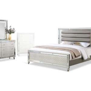 Christian Bed, Dresser, Mirror and Nightstand
